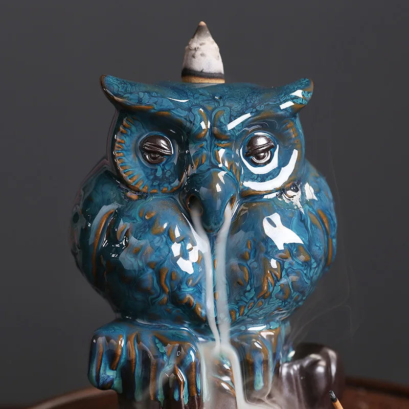 Owl Incense Backflow Burner -  Incense & Dhoop Cone Holder